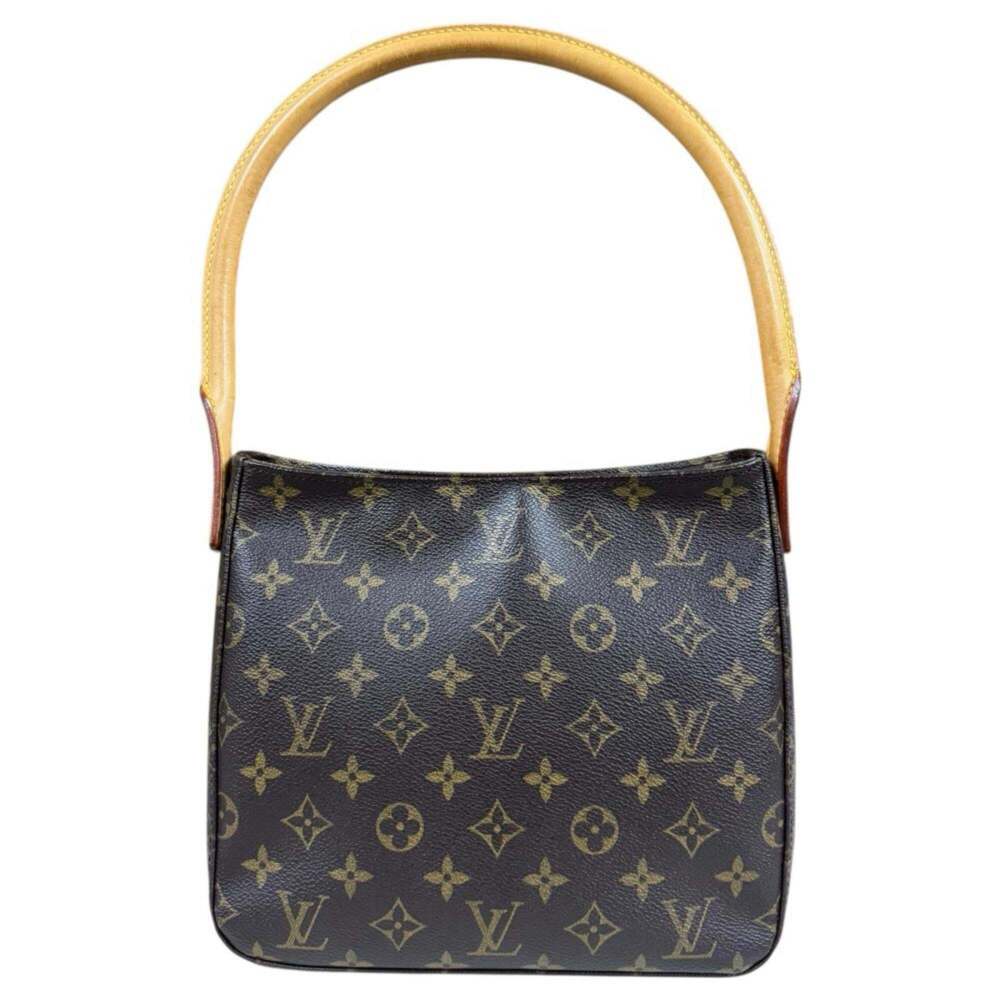 LOUIS VUITTON Authentic Brown Monogram Canvas Looping MM Shoulder Bag - Picture 3 of 12